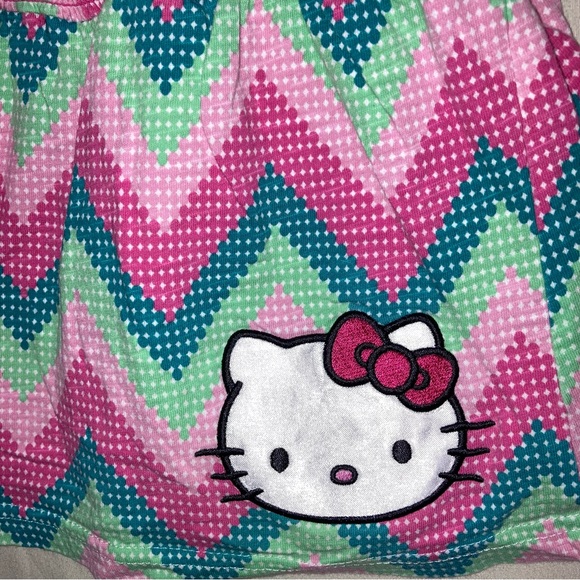 Hello Kitty Jumper Romper Girl’s 6 Fuchsia Pink Ruffle Tank Short Skort Combo - Picture 3 of 10